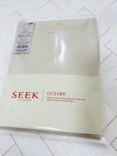 Lサイズ GUNZE SEEK クルーネックTシャツ ホワイトベージュ
