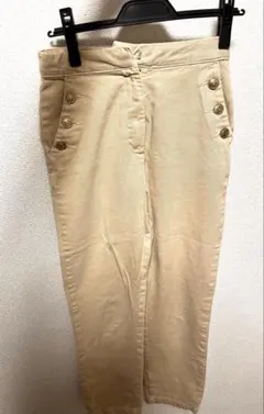 ZARA ベージュ チノパン ボタン付き