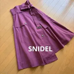 SNIDEL スナイデル トレンチスカート ワインパープルのサムネイル