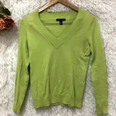 ★LANDSEND★ランズエンド Vネック ニットセーター【XXS】小さいサイズのサムネイル