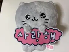 チェゴシム メッセージ付きぬいぐるみ ねこゴシム