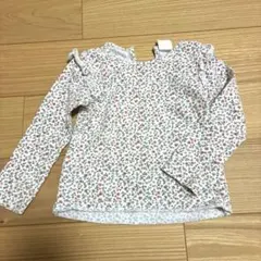 H&M 花柄　フリル付き長袖　80