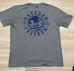 アンダーアーマー Tシャツ グレー XLサイズ FREEDOMロゴ メンズのサムネイル