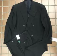 【激安】S相当 A4 メンズダブルスーツ 礼服　喪服　冠婚葬祭　アジャスター付