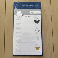 THE TIME シマエナガ 付箋 メモ