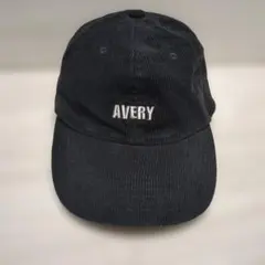 黒 コーデュロイ キャップ