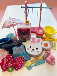 メルちゃん　ごっこ遊びセット　お弁当箱　洗濯　歯磨き　服　おままごと　知育玩具