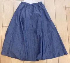 BEAMS HEART ストライプ フレアスカート　M