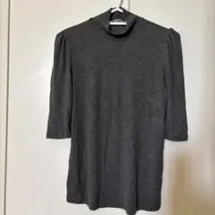 ZARA 半袖ニット グレー Sサイズ