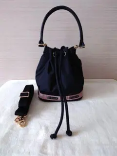 レスポートサック SM DRAWSTRING BAG シャドウブラック