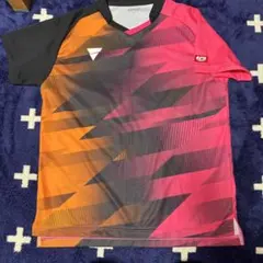 VICTAS 卓球ウェア Lサイズ オレンジ/ピンク