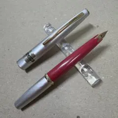 新品 廃盤 SAILOR セーラー 万年筆 21k ショート軸 シルバー ピンク
