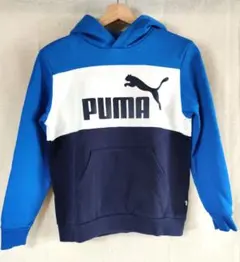 PUMA パーカー M/L 青/白/紺 150cm