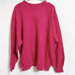 美品✨ピンク ラグランスリーブ スウェット【L】