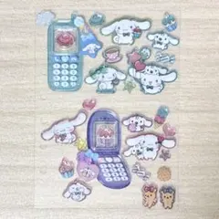 サンリオ 平成はっぴーフォン シナモロール ステッカー シール おすそ分け