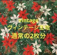 ゲリラ値下げ　通常の2枚分‼️ヴィンテージ生地　no.キ394