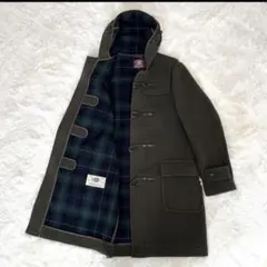 J.PRESS ジェイプレス　ロングダッフルコート　裏地チェック　L