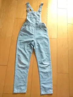 ライトオンキッズ MPSストライプデニムパンツ140サロペット