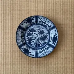 有田焼 染付 芙蓉手紋様 VOCマーク皿　口径22㎝ 3枚セット 有田焼 染付 芙蓉手紋様 VOCマーク皿 口径22㎝ 2枚セット