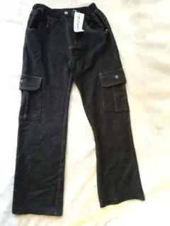 10/16 130★新品 デニムカーゴパンツ 長ズボン ロングパンツ