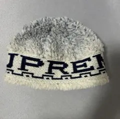 Supreme 23aw sherpa logo beanie　ボアニット帽
