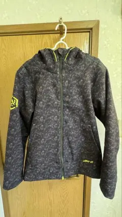 冬用ジャケット フード付きダークグレーアウター