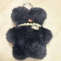 韓国にて購入　ファー クマ型 キーホルダー