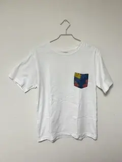 BEAMS ポケットTシャツ ホワイト トロピカル柄 Sのサムネイル