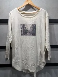 SENSE OF PLACE プリントシャツ F 白◆1611