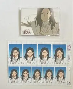 えぶりでいホスト オンラインくじ スクエア缶バッジ 証明写真 ルイ