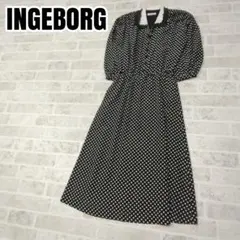 INGEBORG　インゲボルグ　ドットワンピース　ロングワンピース