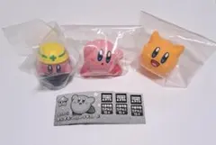 【未使用】星のカービィ　まんまるソフビフィギュア3 3点セット売り