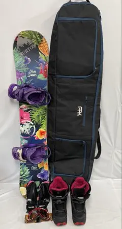 NEVERSUMMER ONYX 144cm バートンスノーボード　６点セット