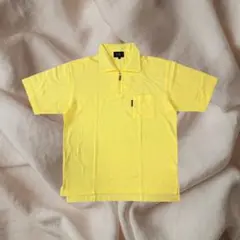 00s ハーフジップポロシャツ レモンイエロー 古着 上品 23区SPORTのサムネイル