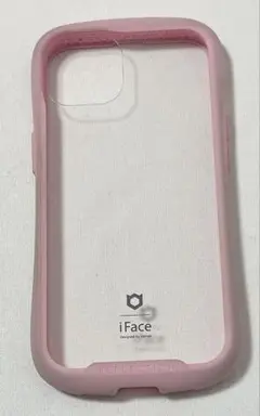 iFace iPhone13ケース クリア強化ガラス 耐衝撃 (サクラピンク)