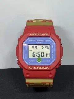 G-SHOCK マリオカートコラボ パープル2個セット スーパーマリオブラザーズ」をデザインモチーフにしたGショック
