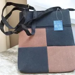 パッチワークデザイン ショルダーバッグ裏布つき