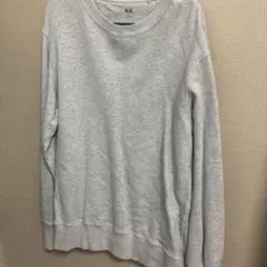 UNIQLO グレー クルーネック トレーナー　Lサイズ
