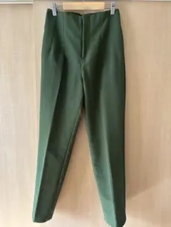 coca 裏起毛テーパードパンツ　カーキ