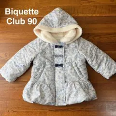 【美品】花柄 アウター 女の子 90 中綿コート フリース 冬 キムラタン