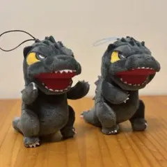 ゴジラ ぬいぐるみ マスコット 2個セットのサムネイル