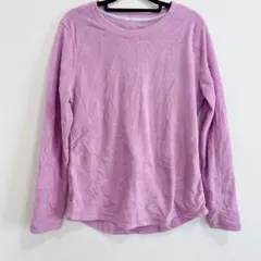 TEK GEAR 【M】裏起毛✨暖かい　ピンク 長袖起毛シャツ