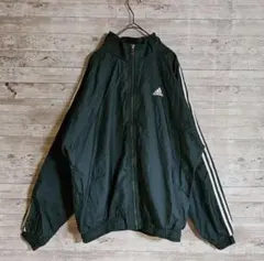 adidas アディダス ナイロンジャケット 古着 刺繍ロゴ