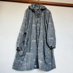Samansa Mos2 アウトドア柄 グレーコート