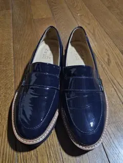 ナチュラライザー Naturalizer ネイビー エナメル ローファー