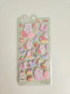 ぷくぷくシール ももシール おしりシール マシュマロシール 立体　うさぎ