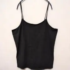 Time and Tru 大きい3XL キャミソール 黒 コットン混 ストレッチ