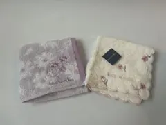 タオルハンカチ　2枚セット　新品未使用　アフターヌーンティー　マリオバレンチノ