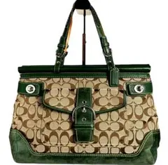 コーチ　シグネチャー　ハンドバッグ