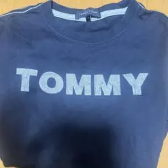 Tommy ネイビー 長袖薄Tシャツ
